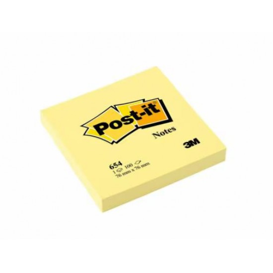 3M Post it sticky notes (76mmx 76mm)